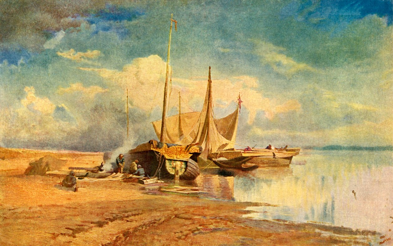 „Čluny na Volze“, 1870, 1939. od Fyodor Vasil