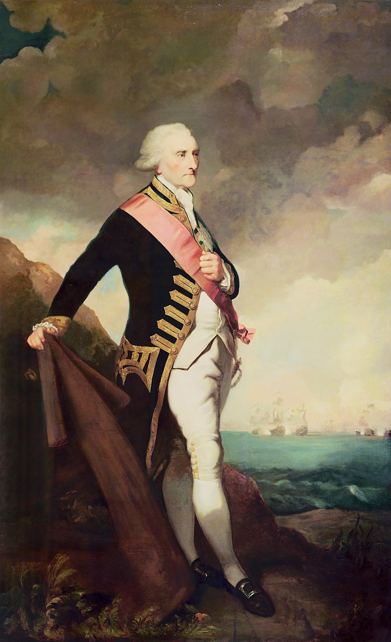 Admirál Lord Rodney (1719-1792) od G.G. Bullock