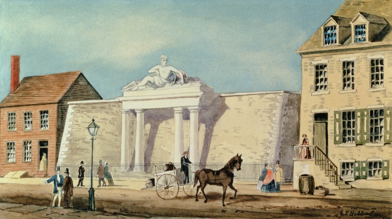 The Manhattan Company Reservoir, 1825 od G.P. Hall und Sohn