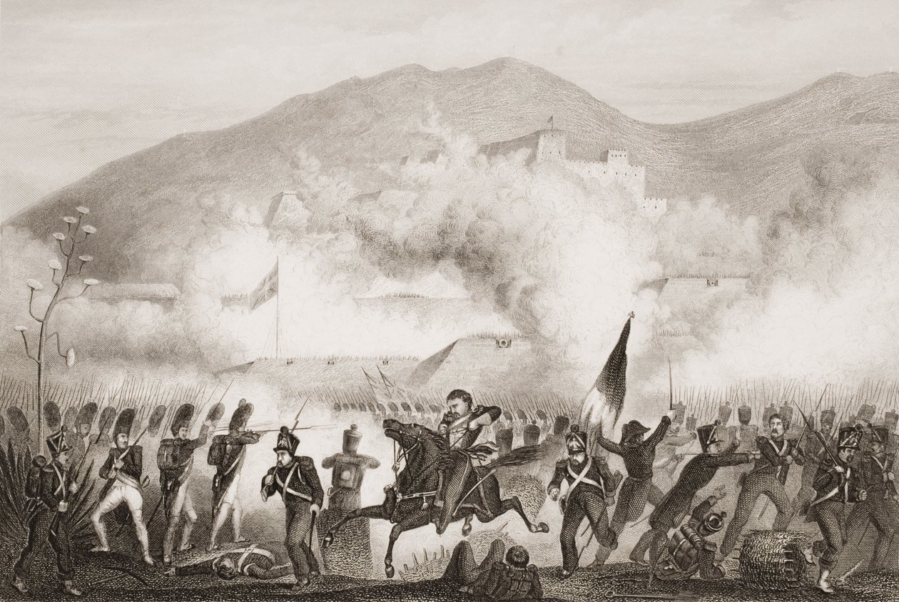 Torres Vedras, 1810, ilustrace z 