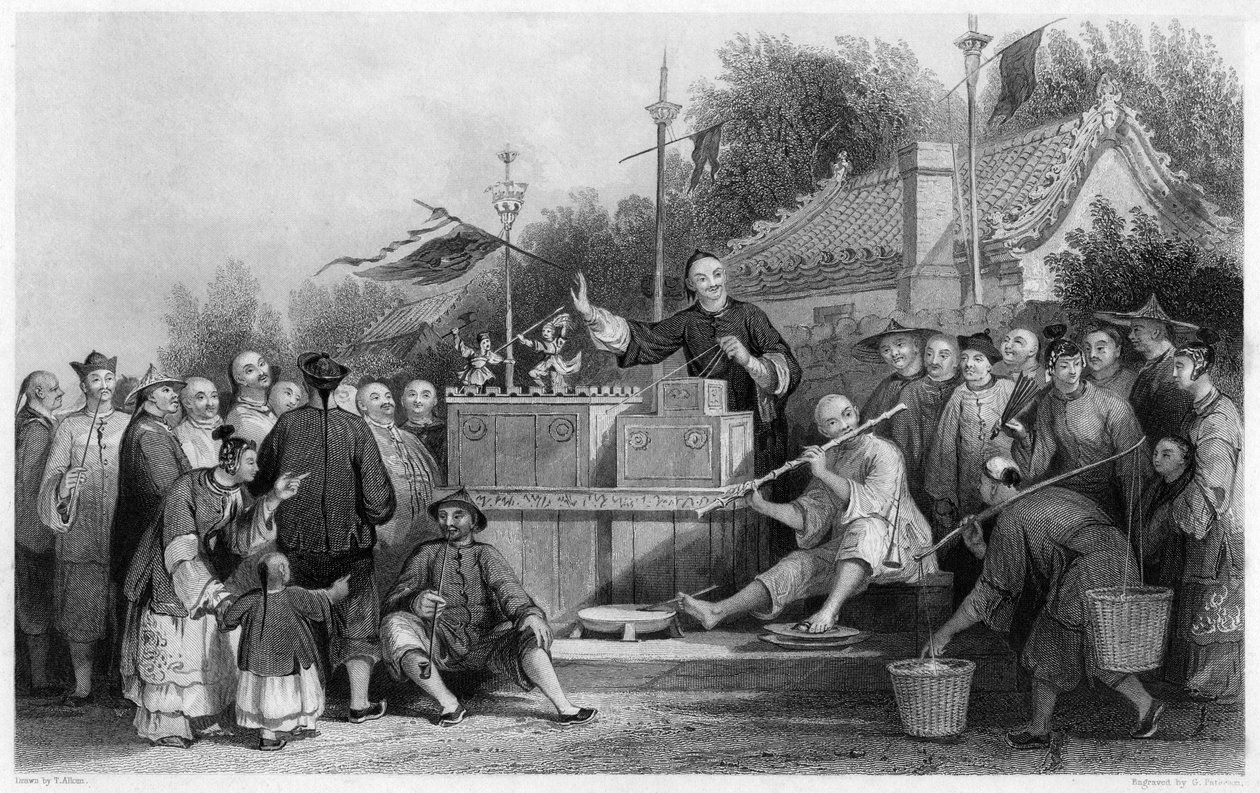 Vzácná výstava v Lin-sin-choo, Čína, c1843. od G. Paterson