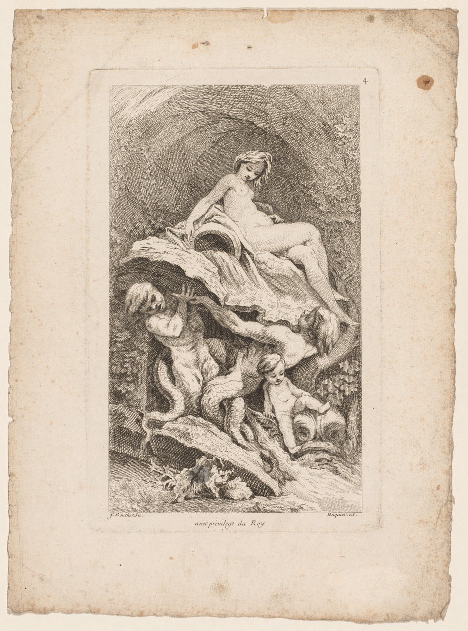 Kniha fontán: č. 4, c. 1736. od Gabriel Huquier