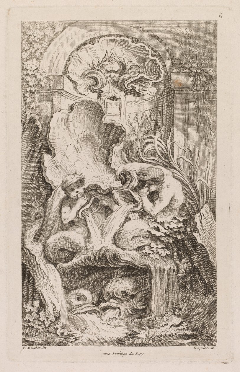Kniha fontán: č. 6, c. 1736. od Gabriel Huquier