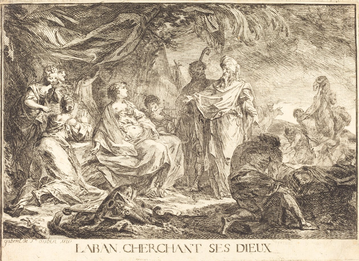 Lában hledá své bohy od Gabriel Jacques de Saint Aubin