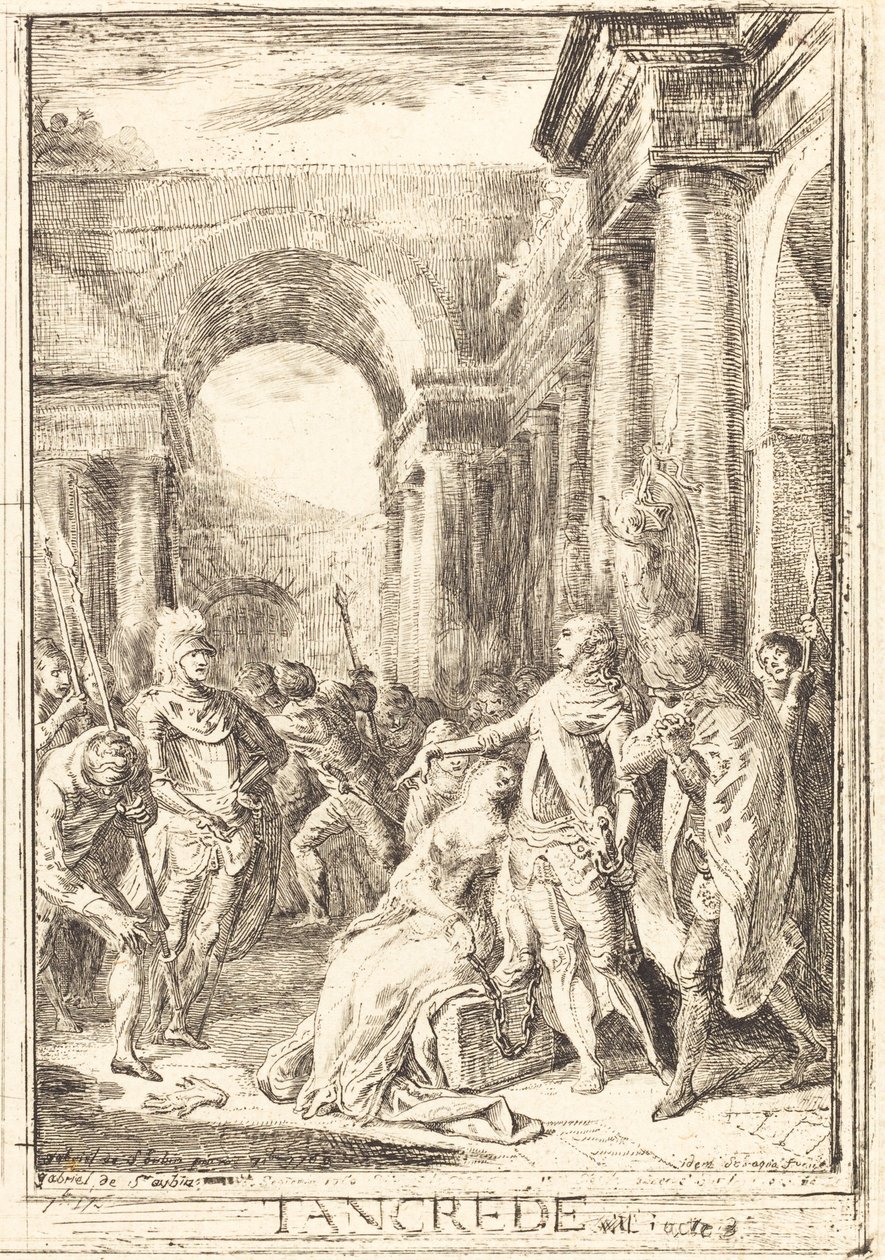 Výzva [vpravo] od Gabriel Jacques de Saint Aubin