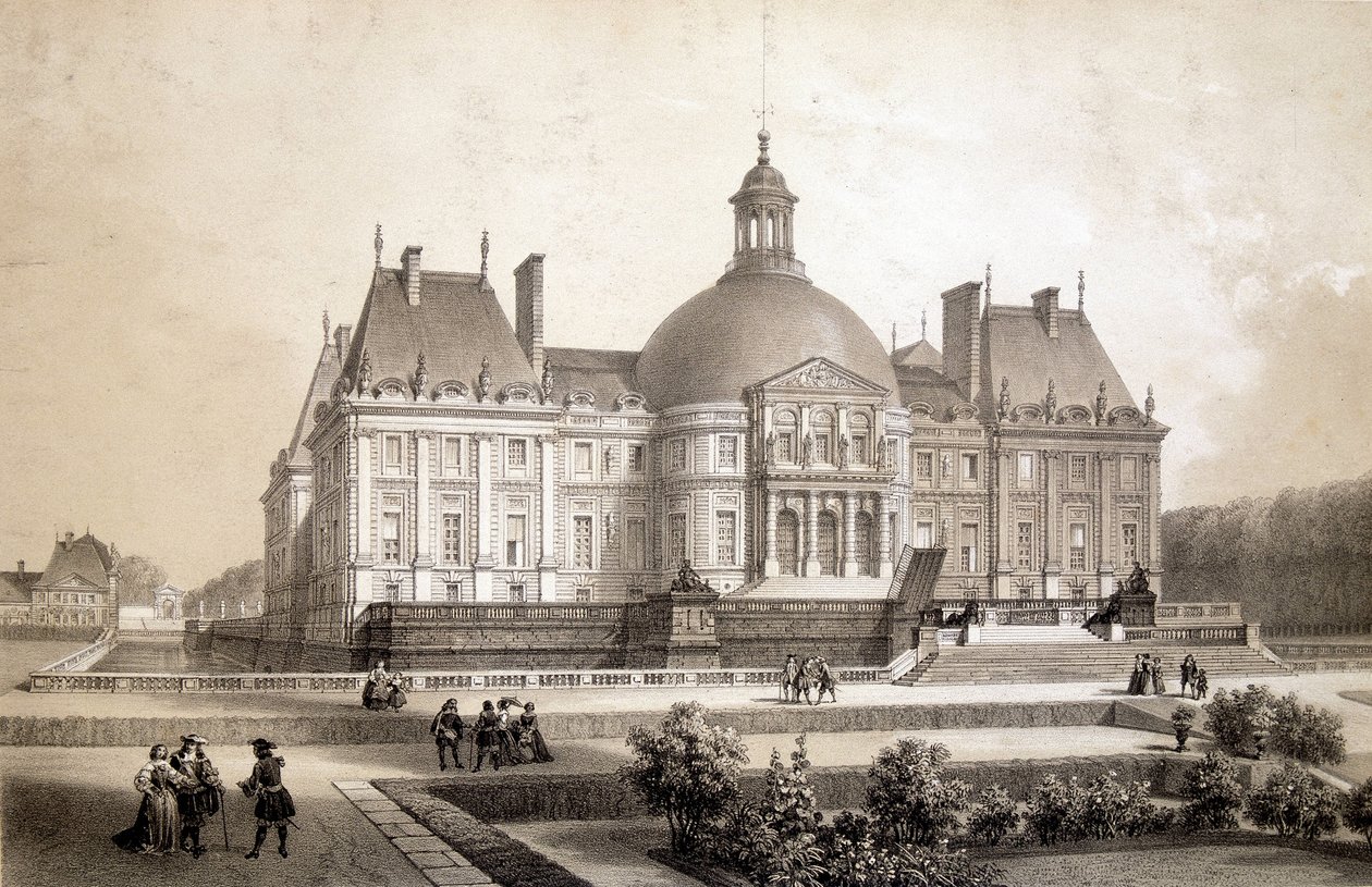 Chateau de Vaux Le Vicomte (Vaux-Le-Vicomte). od Gabriel Perelle