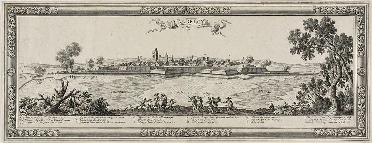 Landrecy en Heynault, 1631 od Gabriel Perelle