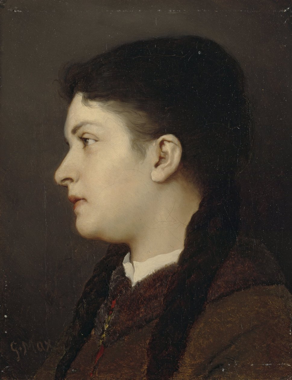 portrét dívky od Gabriel von Max