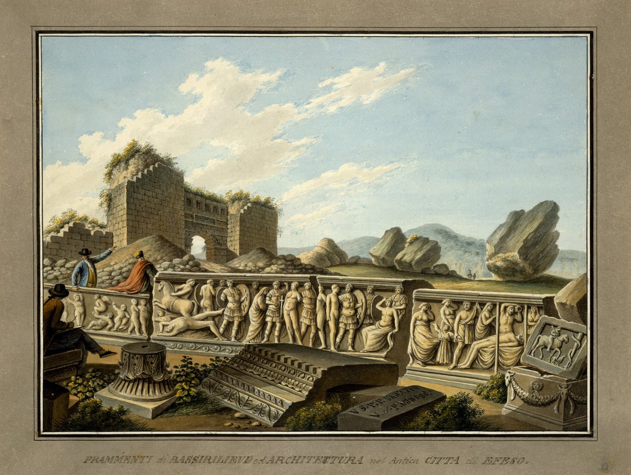 Roman zůstává v Efezu, 1797 od Gaetano Mercati