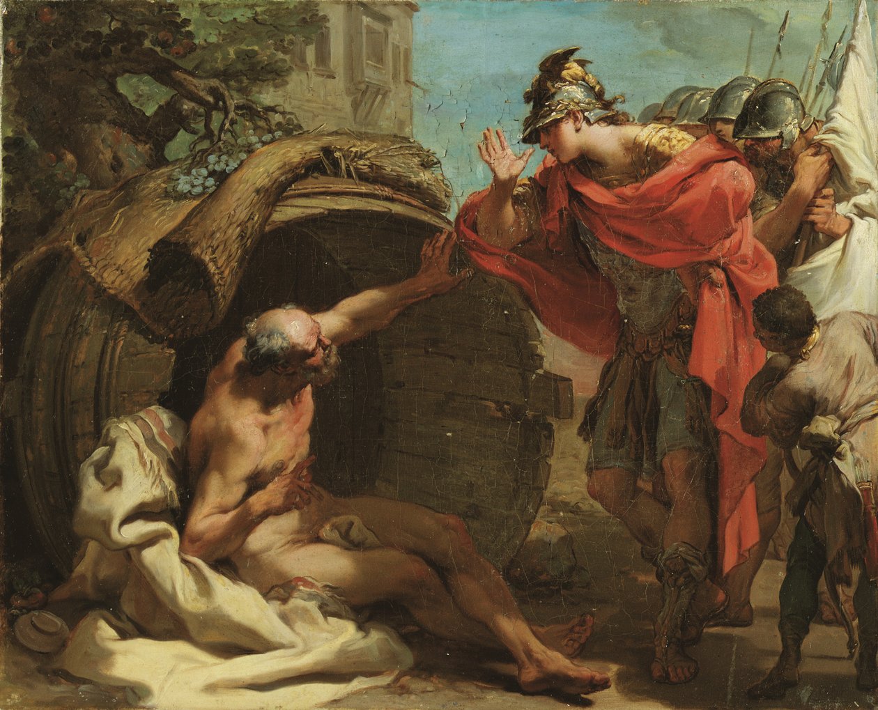 Alexandra a Diogena od Gaetano Gandolfi