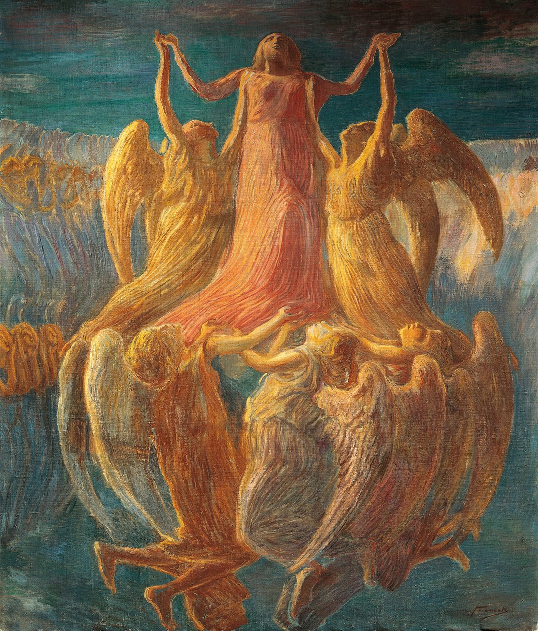 Nanebevzetí, Gaetano Previati (1852-1920) od Gaetano Previati
