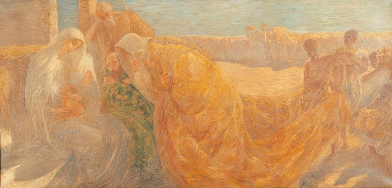 Klanění tří králů od Gaetano Previati