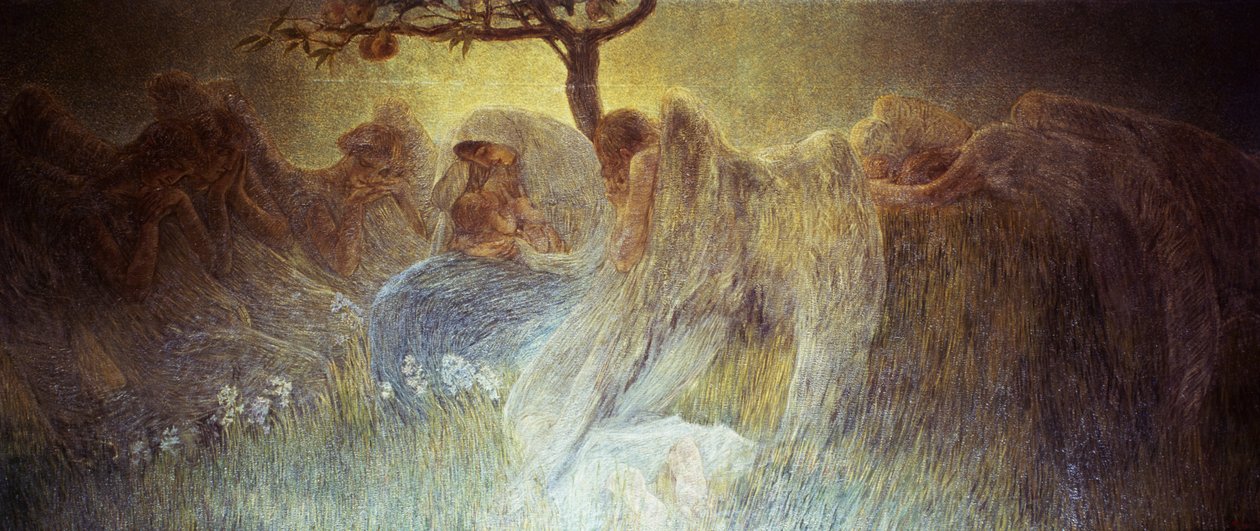 Mateřství od Gaetano Previati