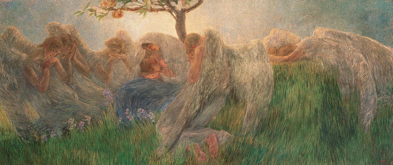 Mateřství, 1890-1891. od Gaetano Previati