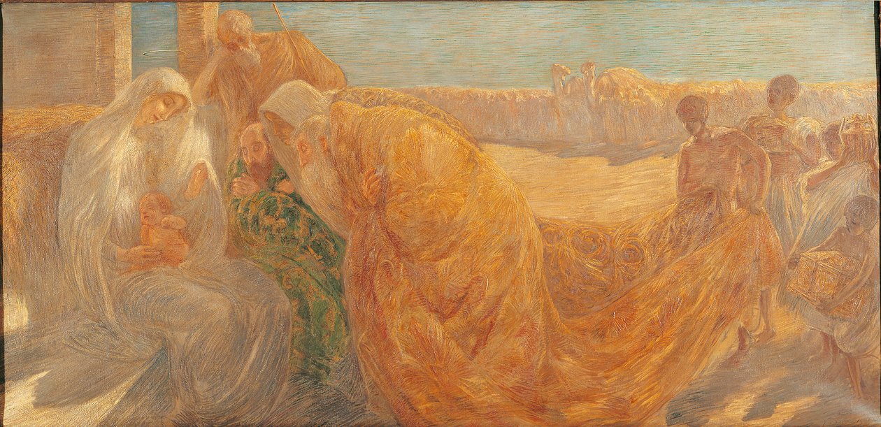 Klanění tří králů, 1896. od Gaetano Previati