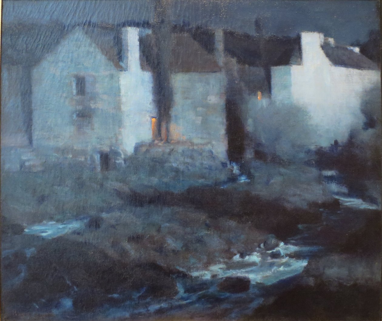 Moonlight, Mills at Pont Aven od Gaines Ruger Donoho