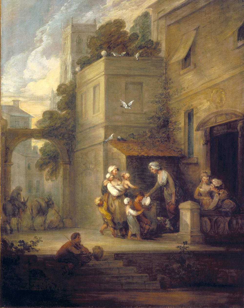 Charity Relieving Distress (olej na plátně) od Gainsborough Dupont