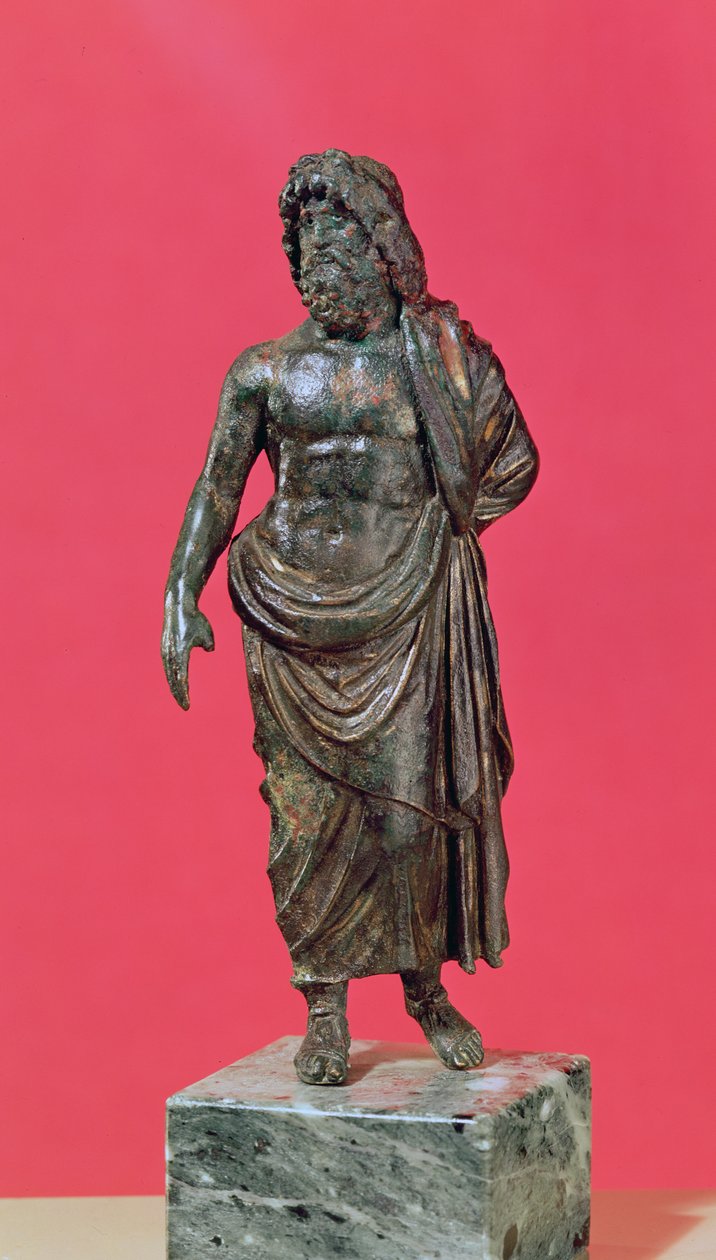 Aesculapius, z Neuvy-en-Sullias (bronz) od Gallo Roman