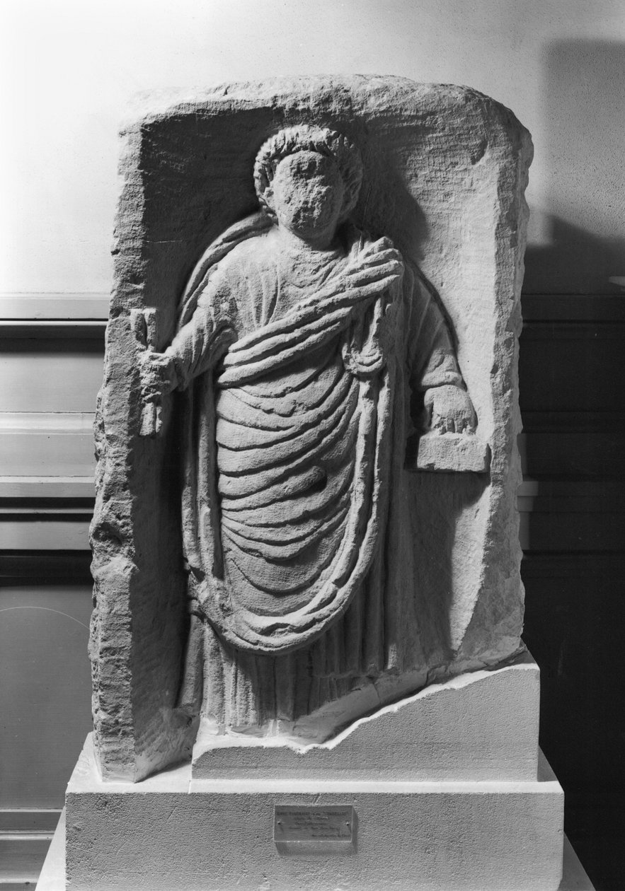 Pohřební stéla notáře, z Deux-Sevres od Gallo Roman