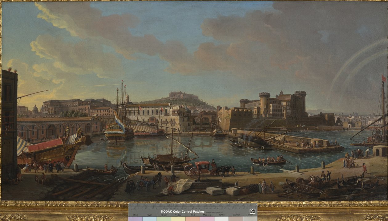 Neapolský dok, 1711 od Gaspar van Wittel