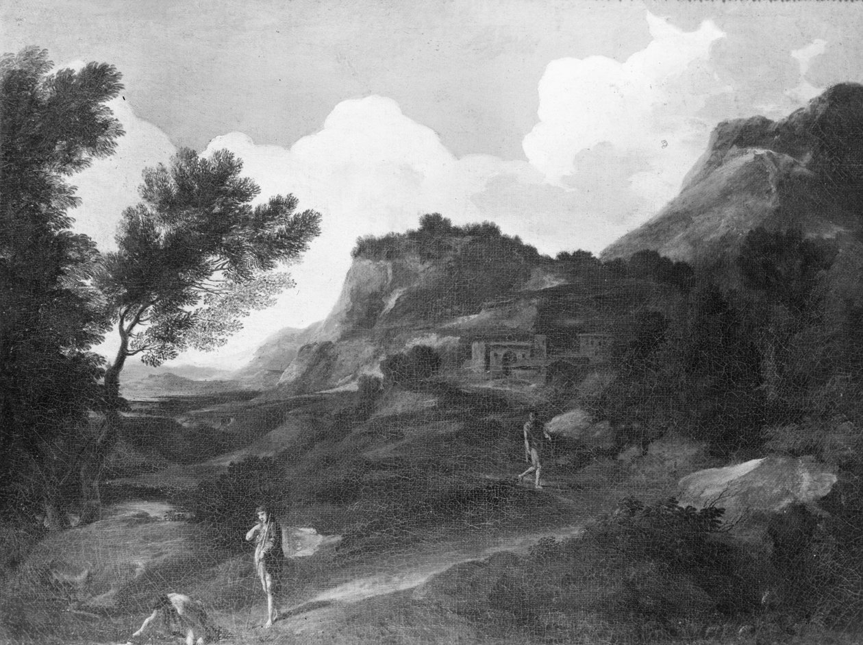 Horská krajina od Gaspard Poussin Dughet