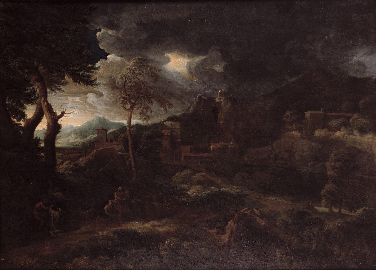 Bouře od Gaspard Poussin Dughet