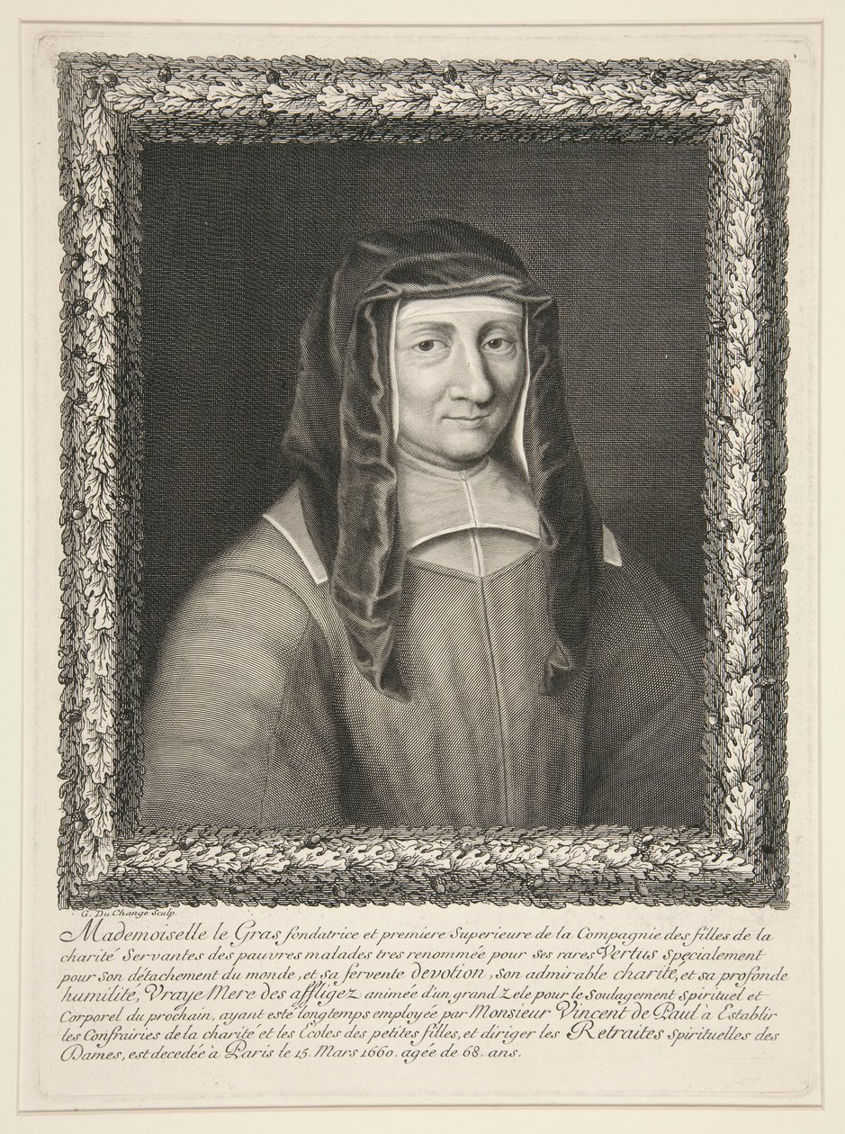 Paní Louise LeGras, narozená v Marillac od Gaspard Duchange