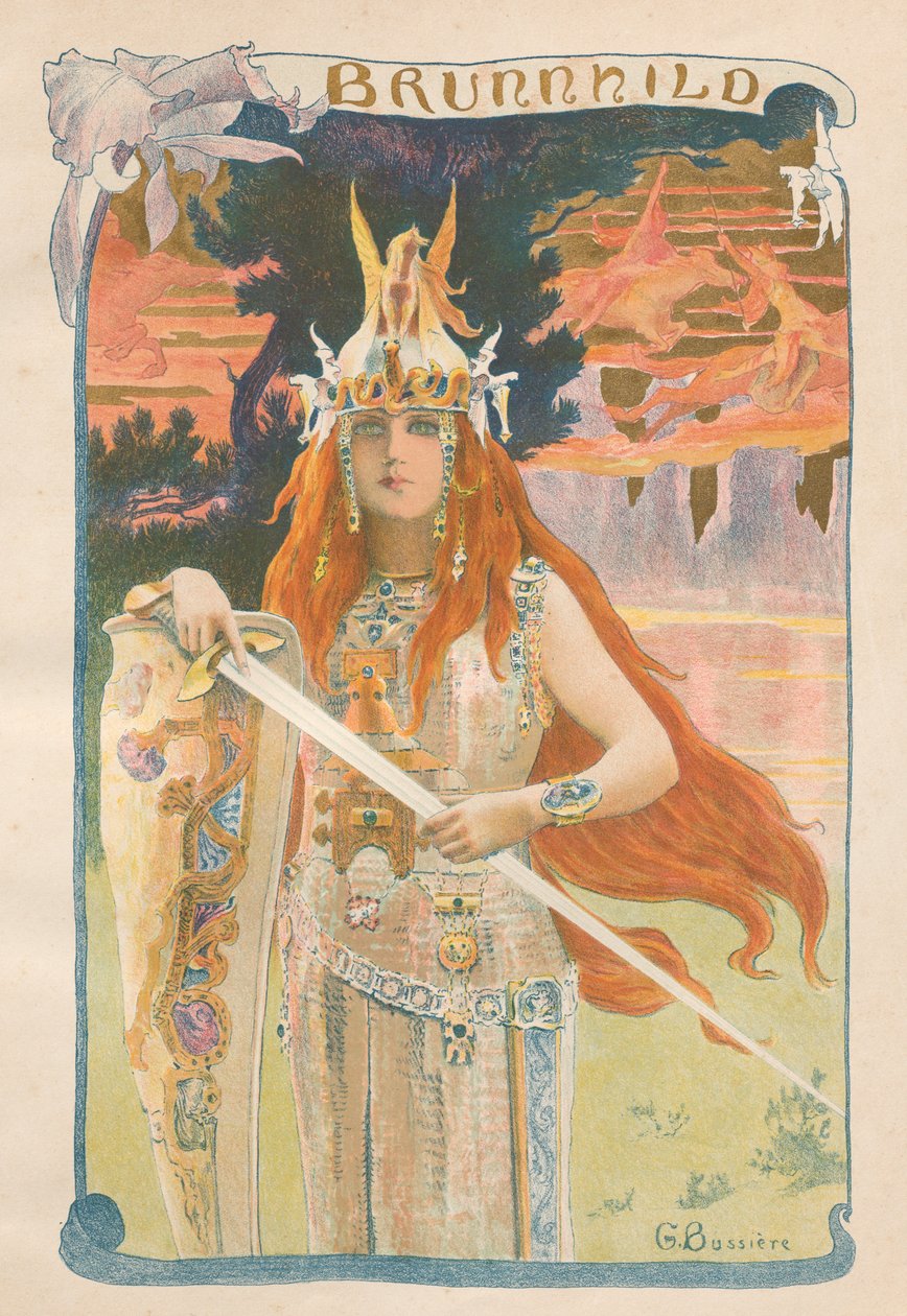 Brunnhild, 1899. od Gaston Bussiere