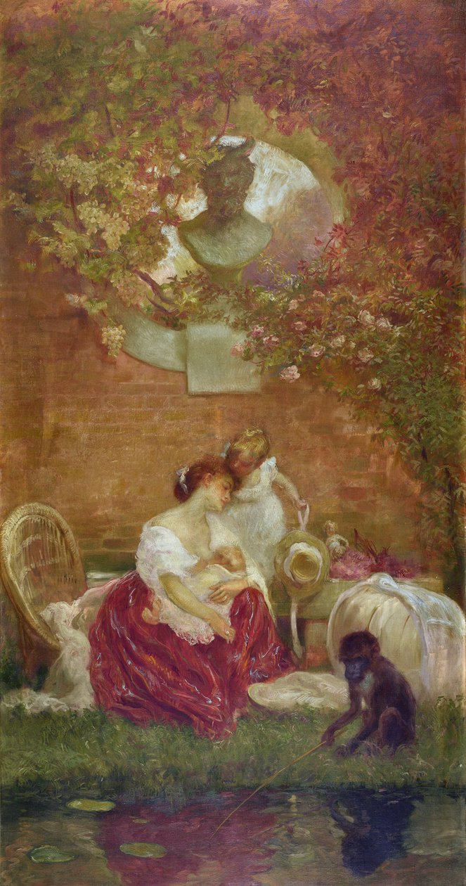 Mateřská láska (malba) od Gaston de la Touche