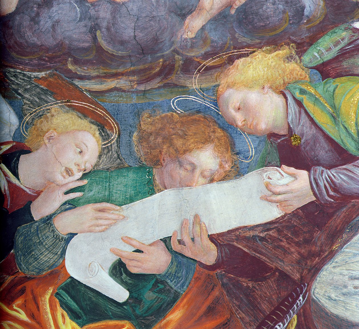 The Concert of Angels, 1534-36 (detail) (viz 175762) od Gaudenzio Ferrari