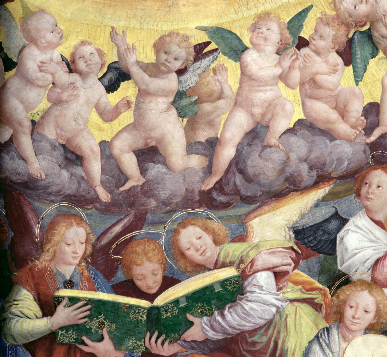 Koncert andělů, 1534-36 (detail) (viz 175762) od Gaudenzio Ferrari
