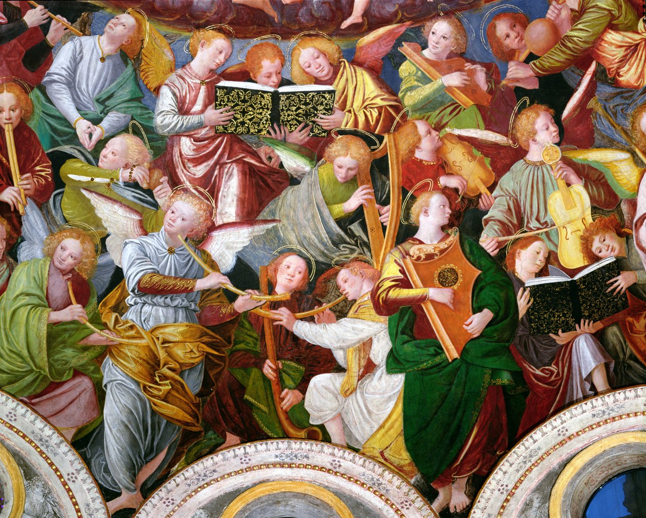 The Concert of Angels, 1534-36 (detail) (viz 175762) od Gaudenzio Ferrari