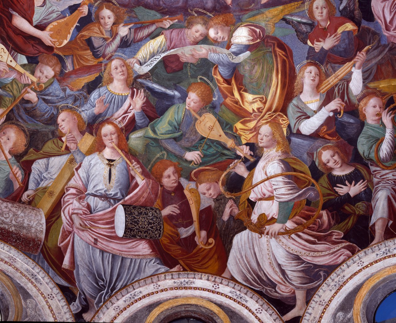 Koncert andělů, 1534-36 (detail) (viz 175762) od Gaudenzio Ferrari