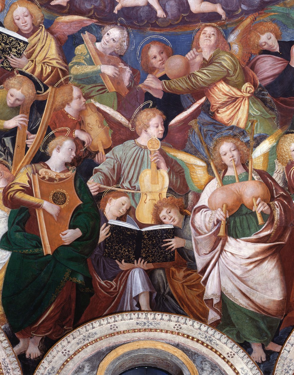 The Concert of Angels, 1534-36 (detail) (viz 175762) od Gaudenzio Ferrari