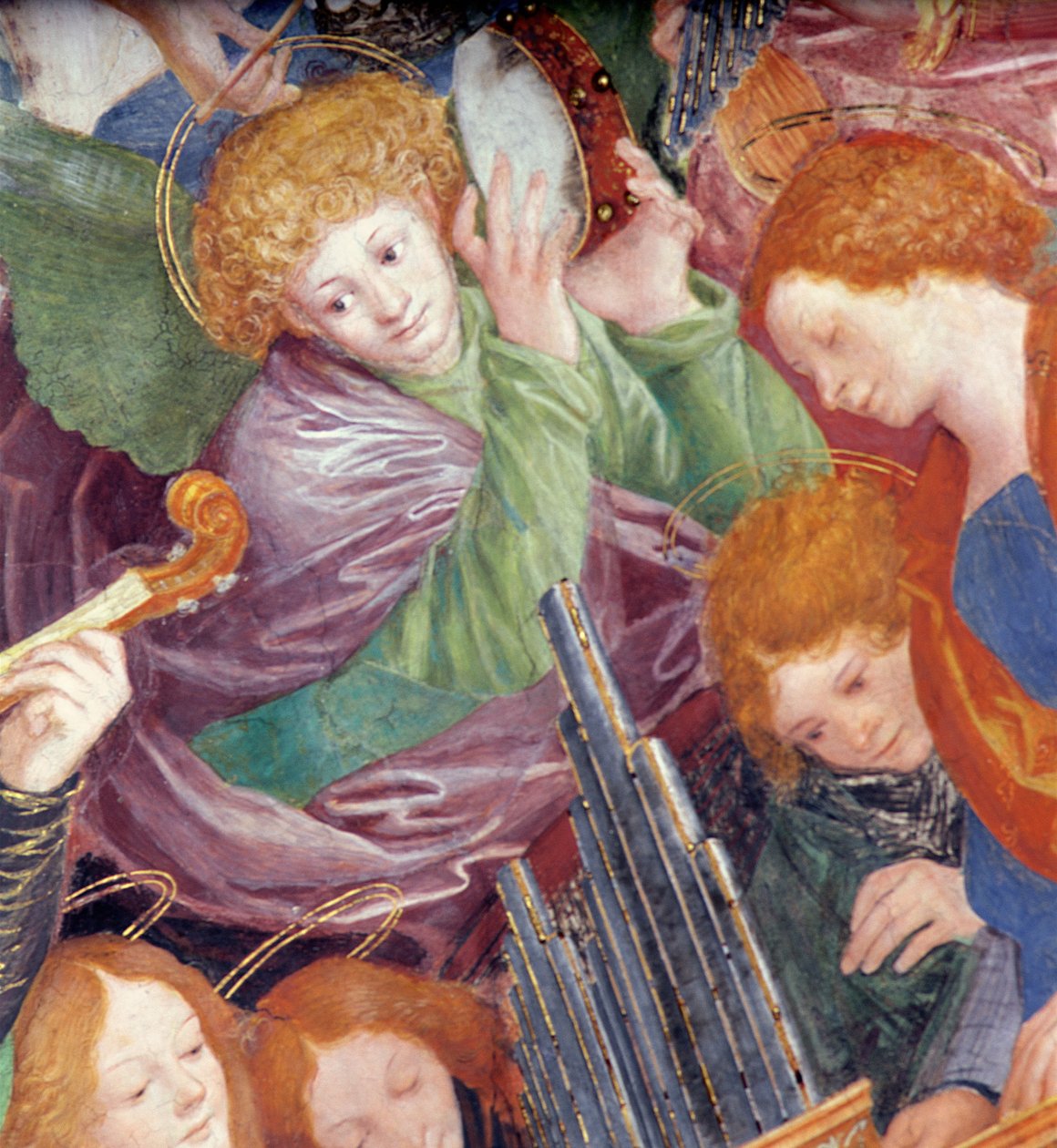 The Concert of Angels, 1534-36 (detail) (viz 175762) od Gaudenzio Ferrari