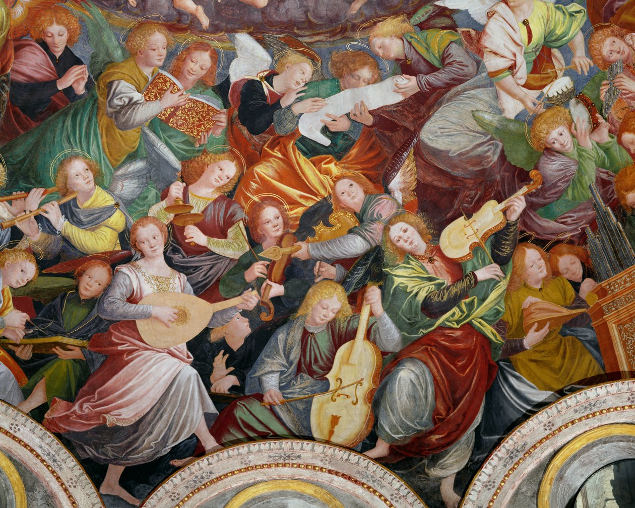 The Concert of Angels, 1534-36 (detail) (viz 175762) od Gaudenzio Ferrari