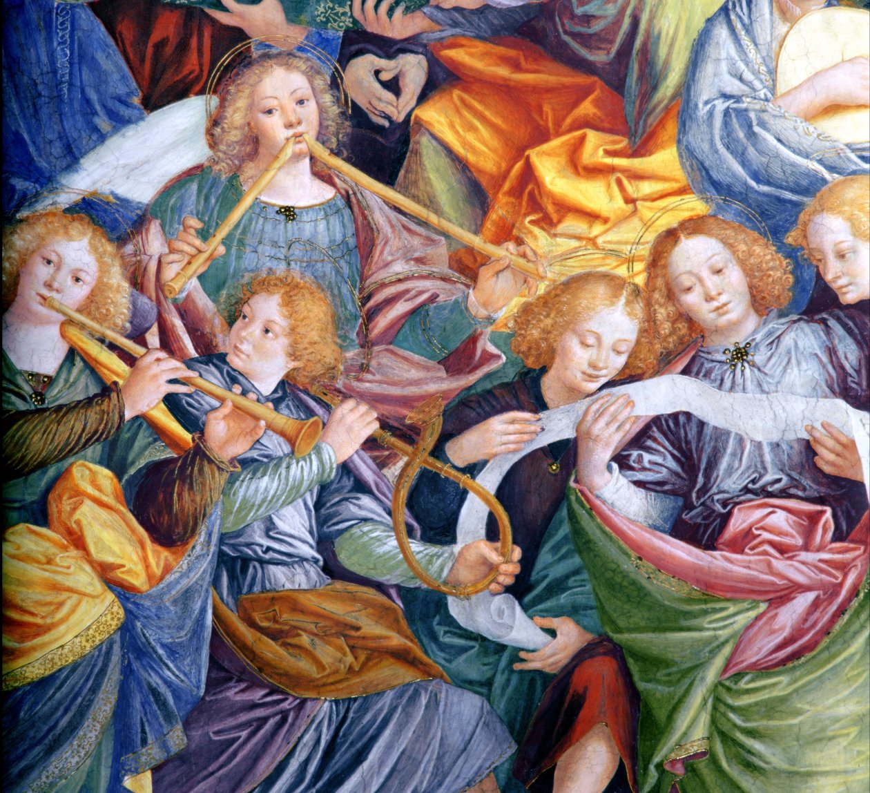 The Concert of Angels, 1534-36 (detail) (viz 175762) od Gaudenzio Ferrari