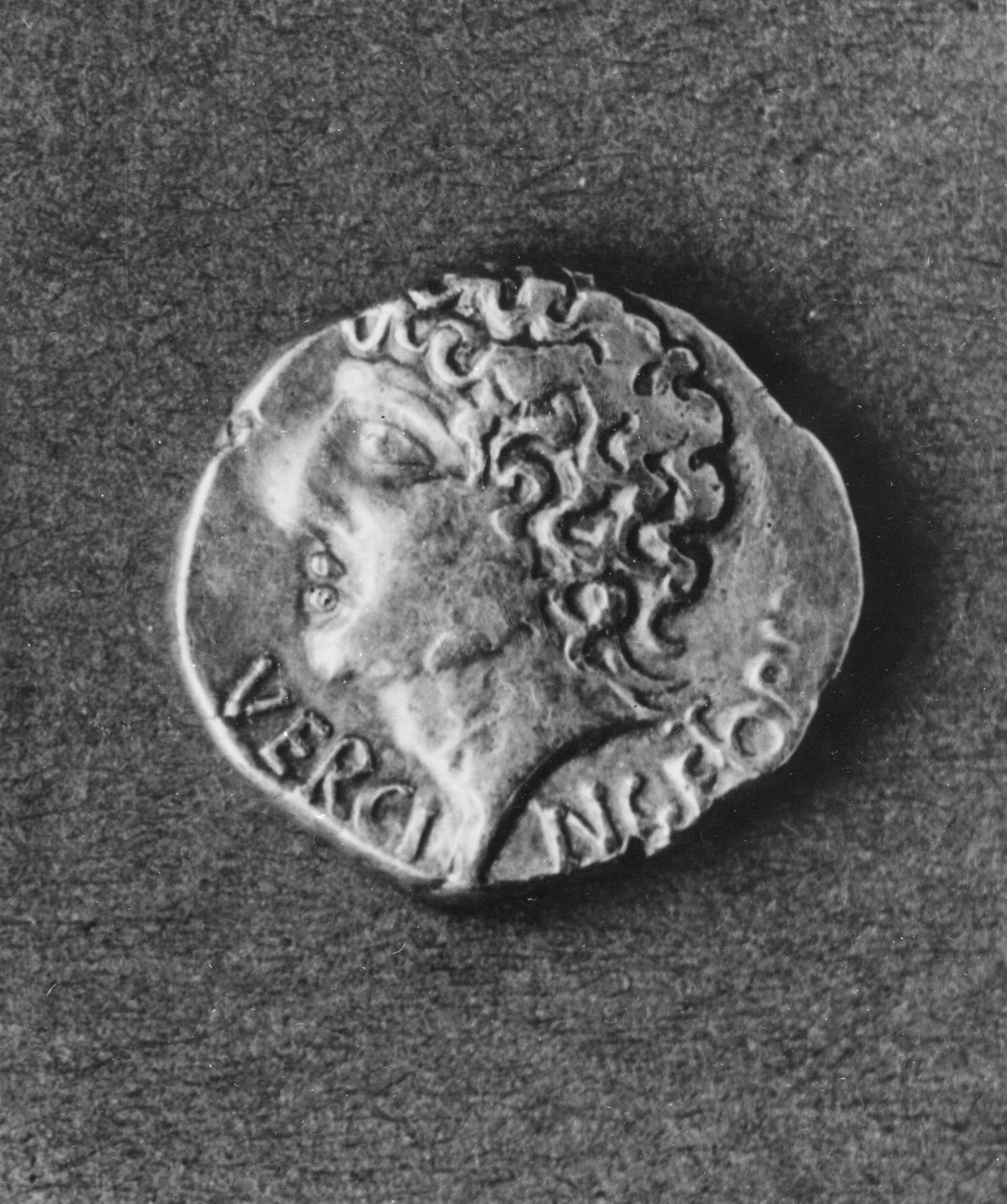 Mince s podobiznou Vercingetorixe (72-46 př.nl) (kov) od Gaulish