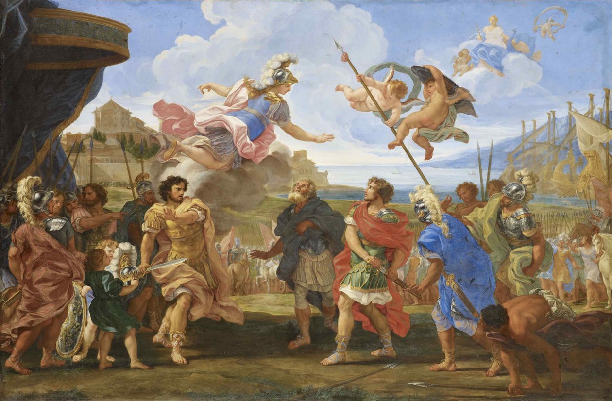 Spor mezi Agamemnonem a Achillem, ca. 1695. od Gaulli