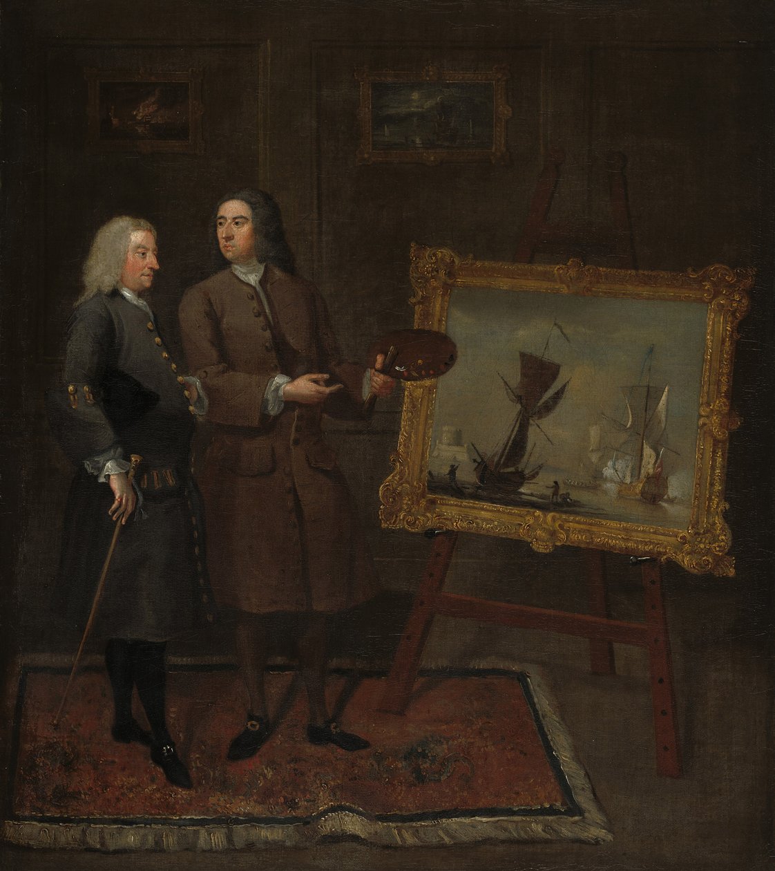 Thomas Walker a Peter Monamy, kolem roku 1735 od Gawen Hamilton