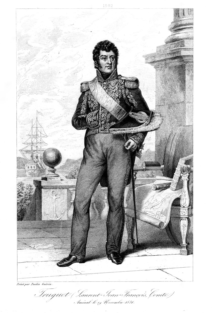 Laurent Jean Francois Truguet 1765-1831, francouzský admirál, 1839. od Geille