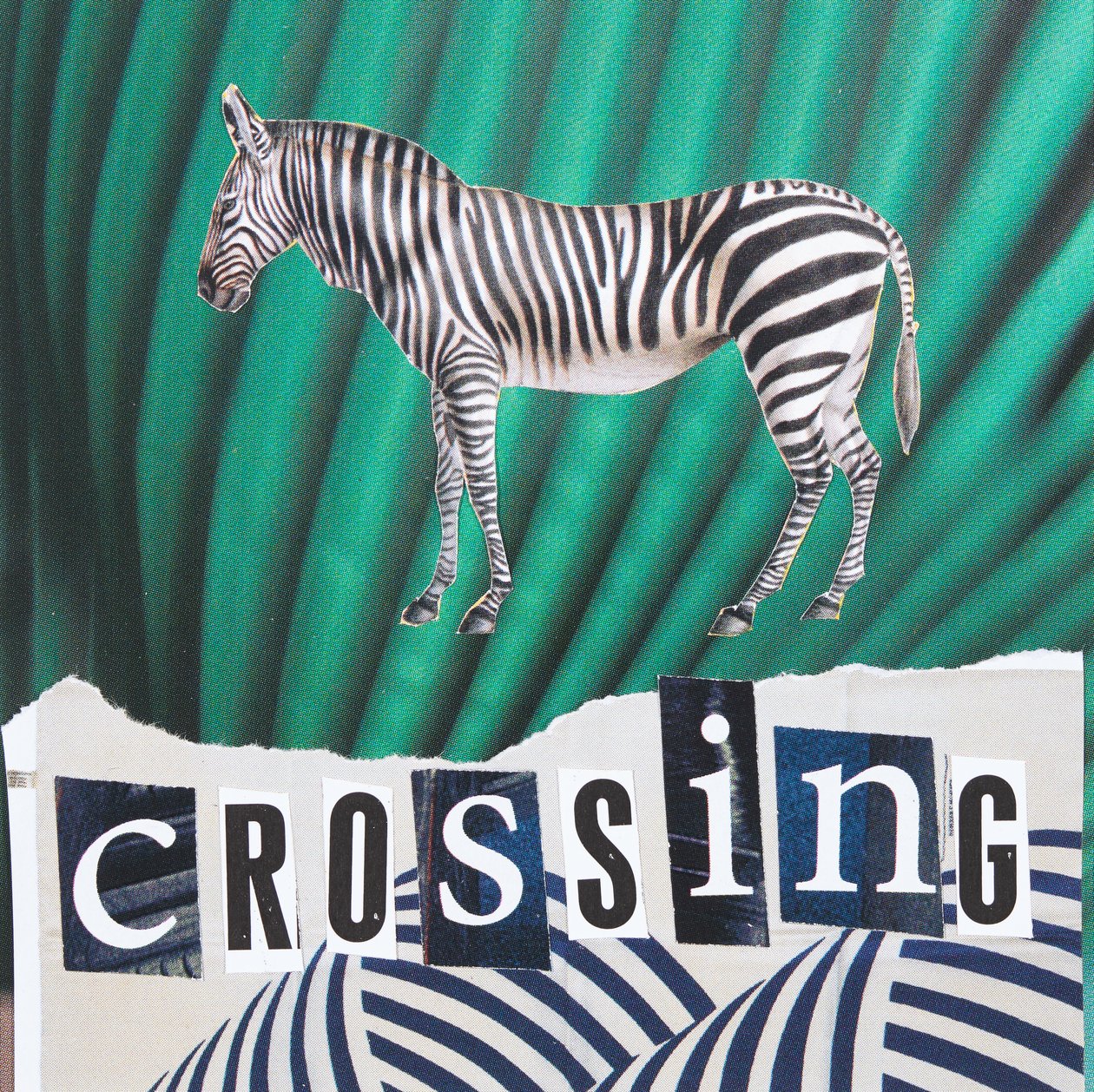Zebra Crossing, 2019 (koláž) od Genevieve French