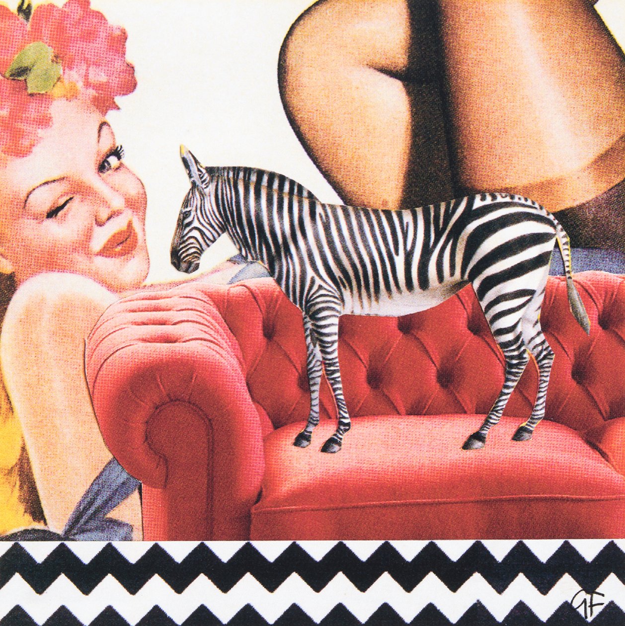 ZigZagZebra (koláž) od Genevieve French