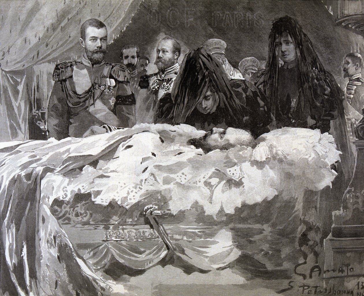Smrt cara Alexandra III., listopad 1894. od Gennaro Amato