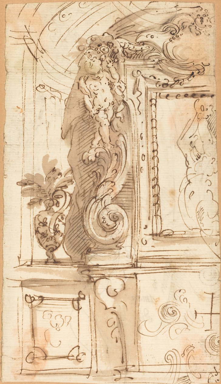 Komplikovaně vyřezávaný rám od Genoese 17th Century