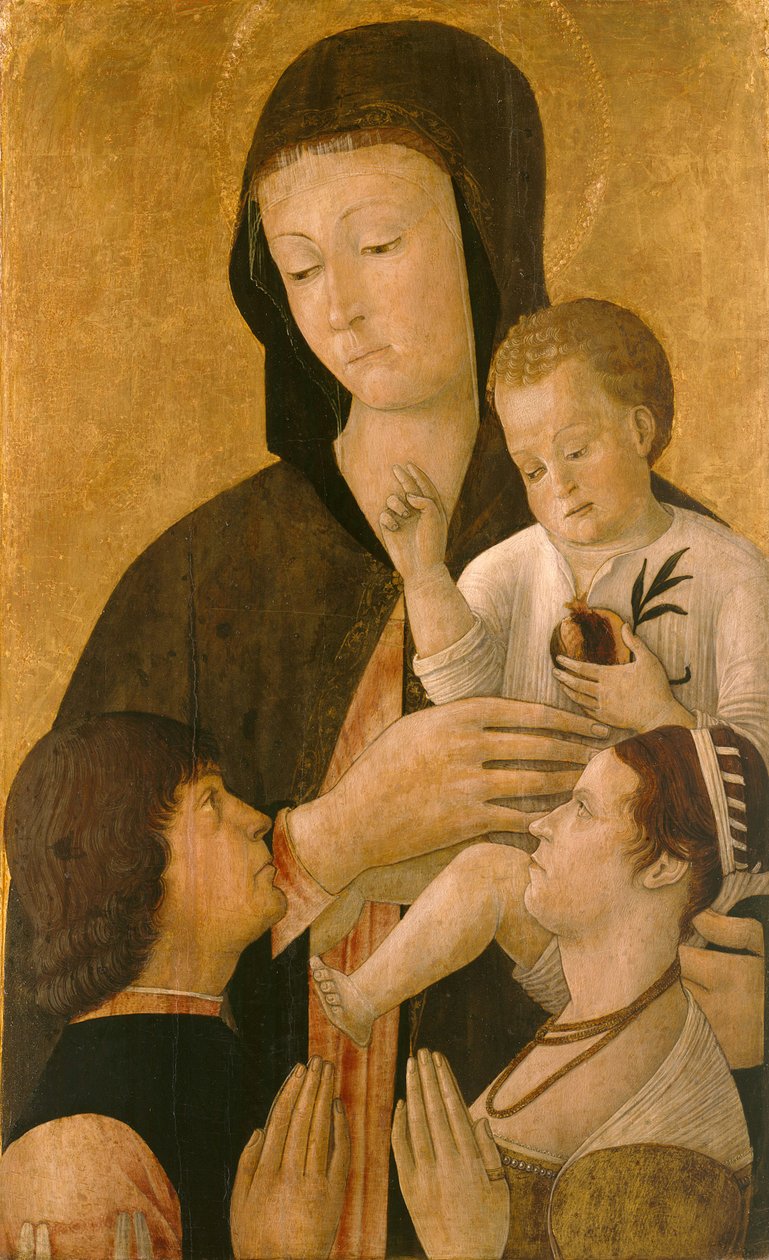 Madona s dítětem a dvěma dárci od Gentile Bellini