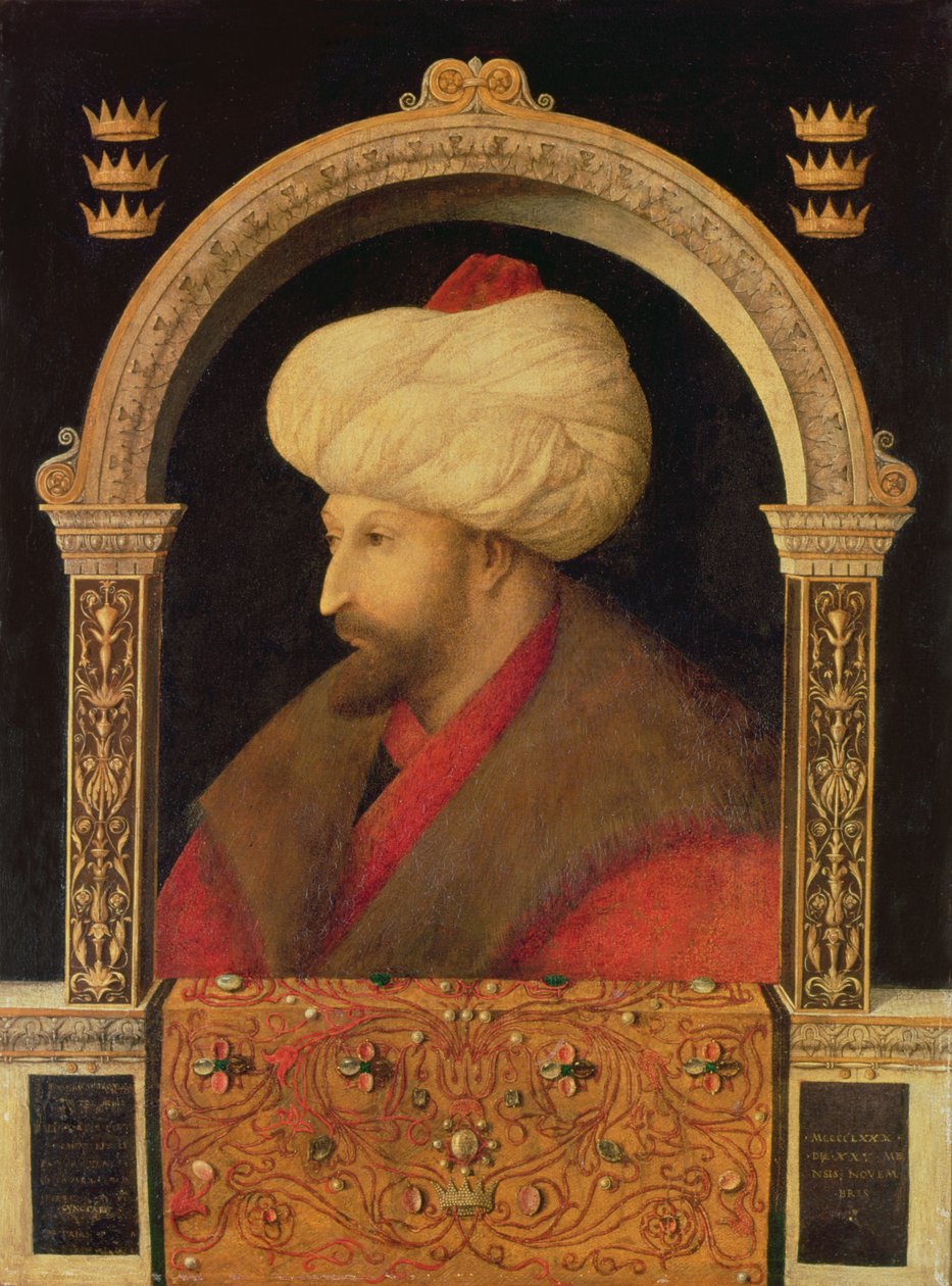 Sultán Mehmet II (1432-81) 1480 od Gentile Bellini