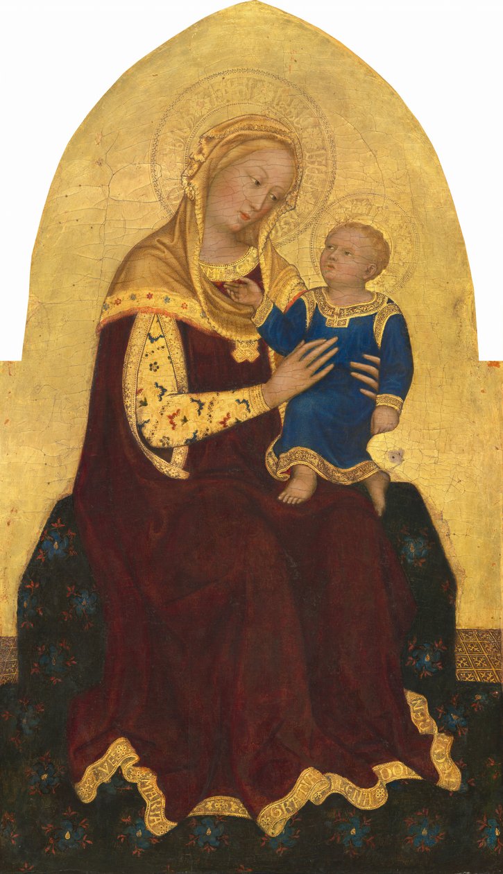 Madonna a dítě na trůnu, c. 1420. od Gentile da Fabriano