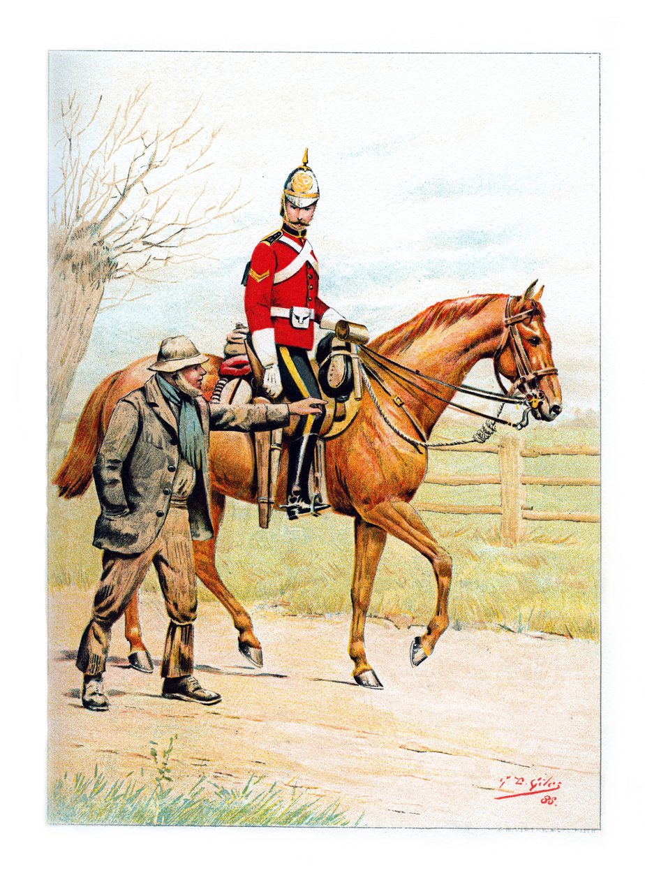 První královští dragouni, c1890. od Geoffrey Douglas Giles