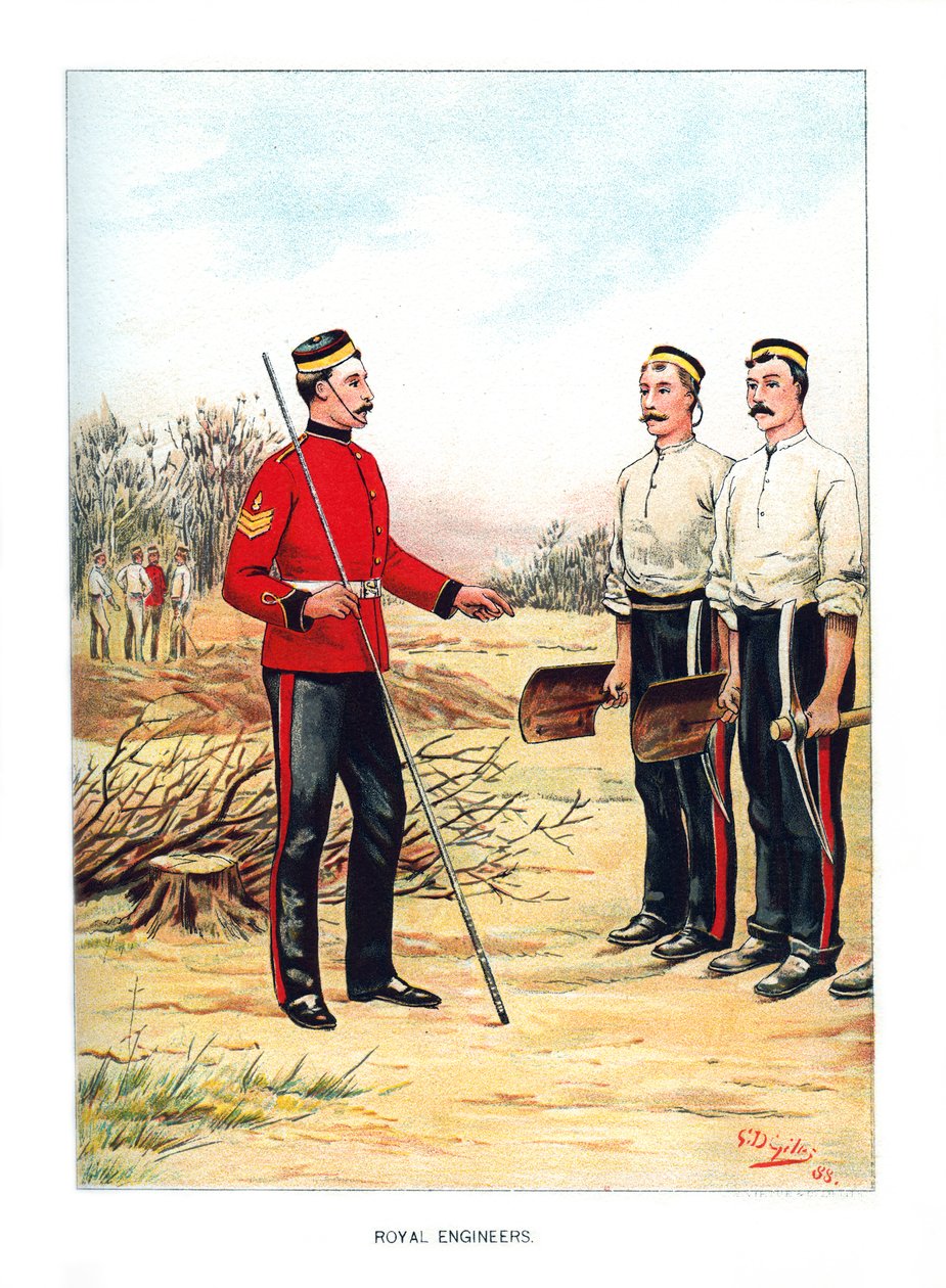 Royal Engineers, c1890. od Geoffrey Douglas Giles